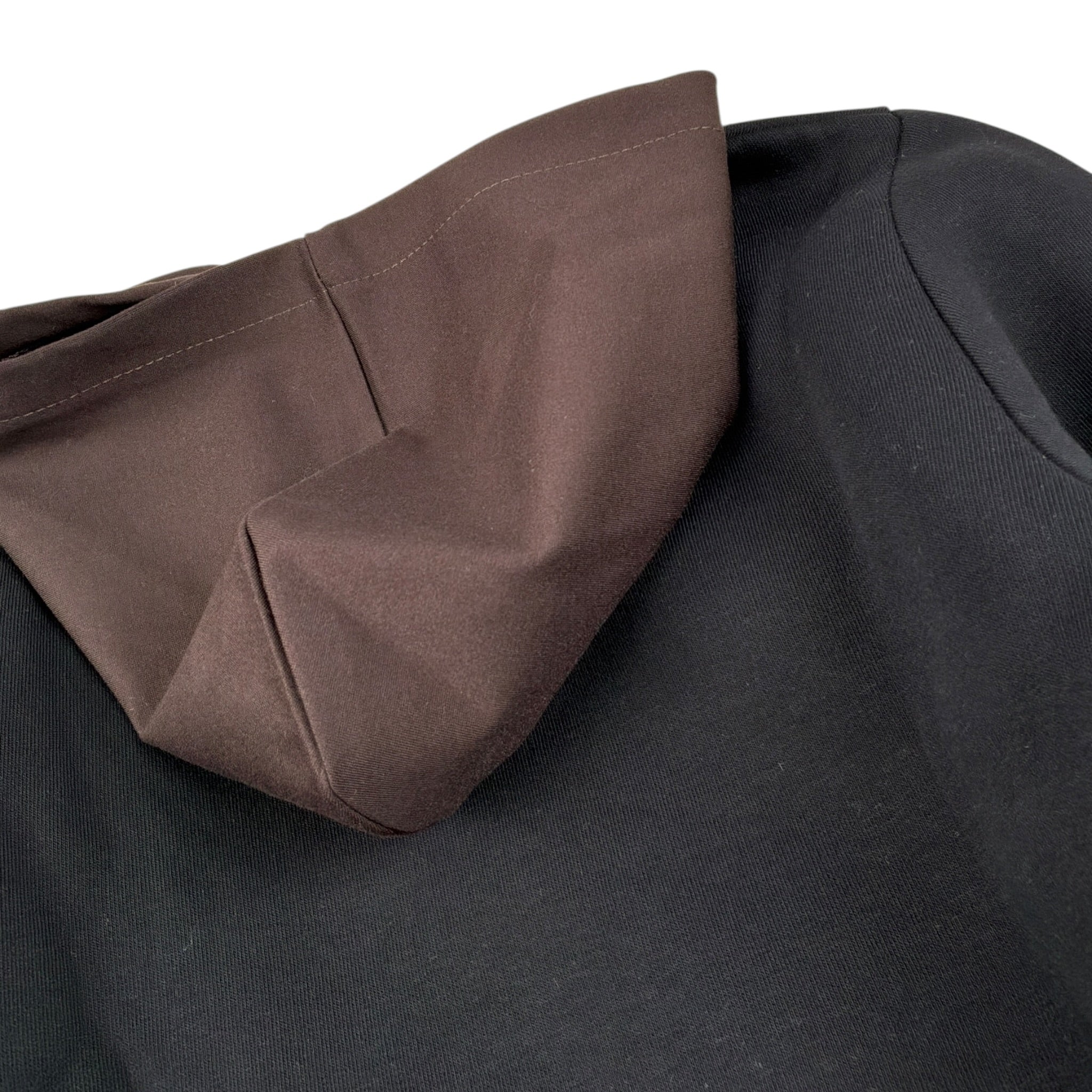 Duepuntozero Felpa tinta unita con Cappuccio Nero per Bambino FLB33D NERO DUEPUNTOZERO 