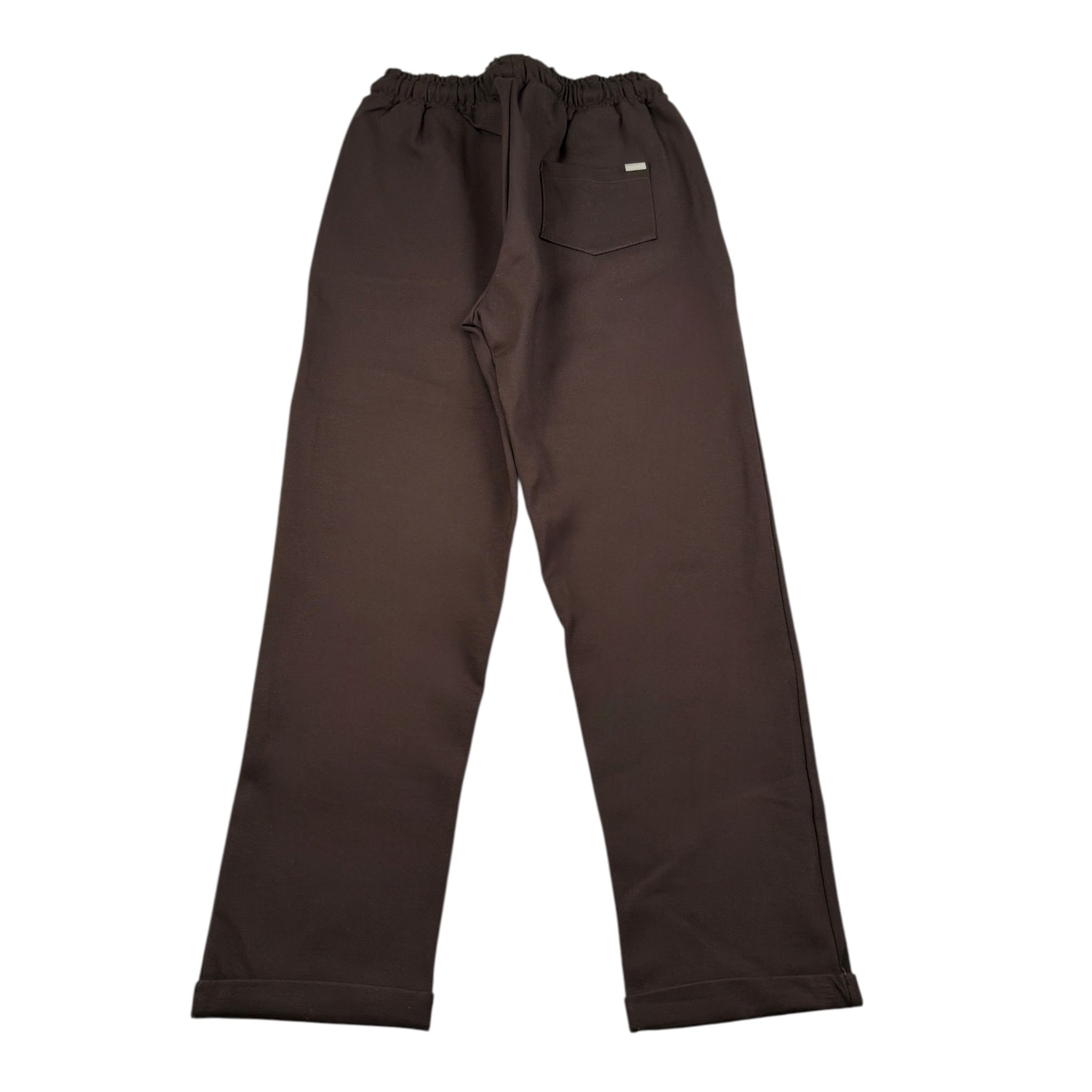 Duepuntozero Pantalone tinta unita con Elastico In Vita Marrone per Bambino PTB25B MARRONE DUEPUNTOZERO 
