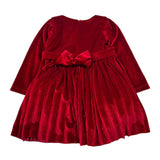 Ebita Abito Manica Lunga tinta unita con Fascia Rosso per Neonata 243293N ROSSO EBITA 