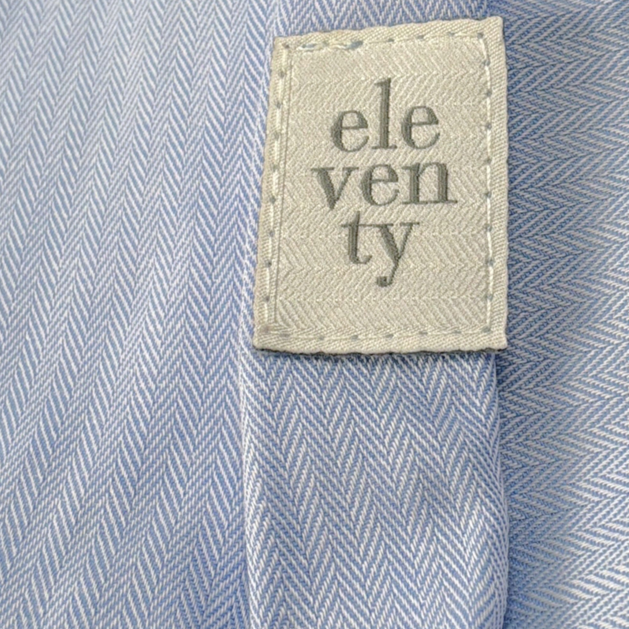 Eleventy Camicia tinta unita Manica Lunga Azzurro per Bambino ET5P20 AZZURRO ELEVENTY 