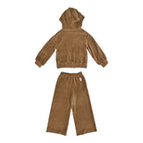 Eleventy Completo 2 Pezzi Felpa-Pantalone Marrone per Bambina EX3A20 MARRONE ELEVENTY 