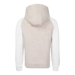 Eleventy Felpa Bicolore con Cappuccio Bianco/Beige per Bambina EX4P30 BIANCO/BEIGE ELEVENTY 