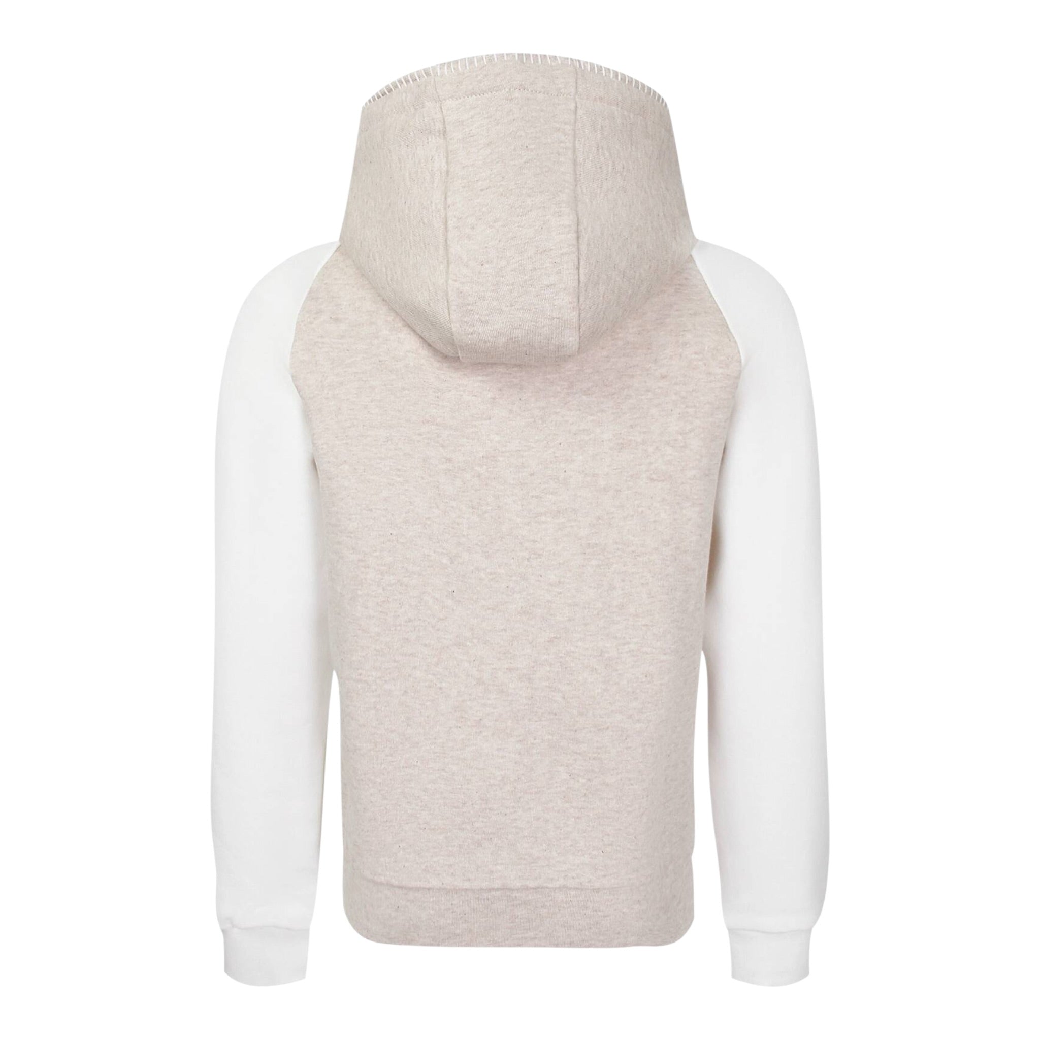 Eleventy Felpa Bicolore con Cappuccio Bianco/Beige per Bambina EX4P30 BIANCO/BEIGE ELEVENTY 