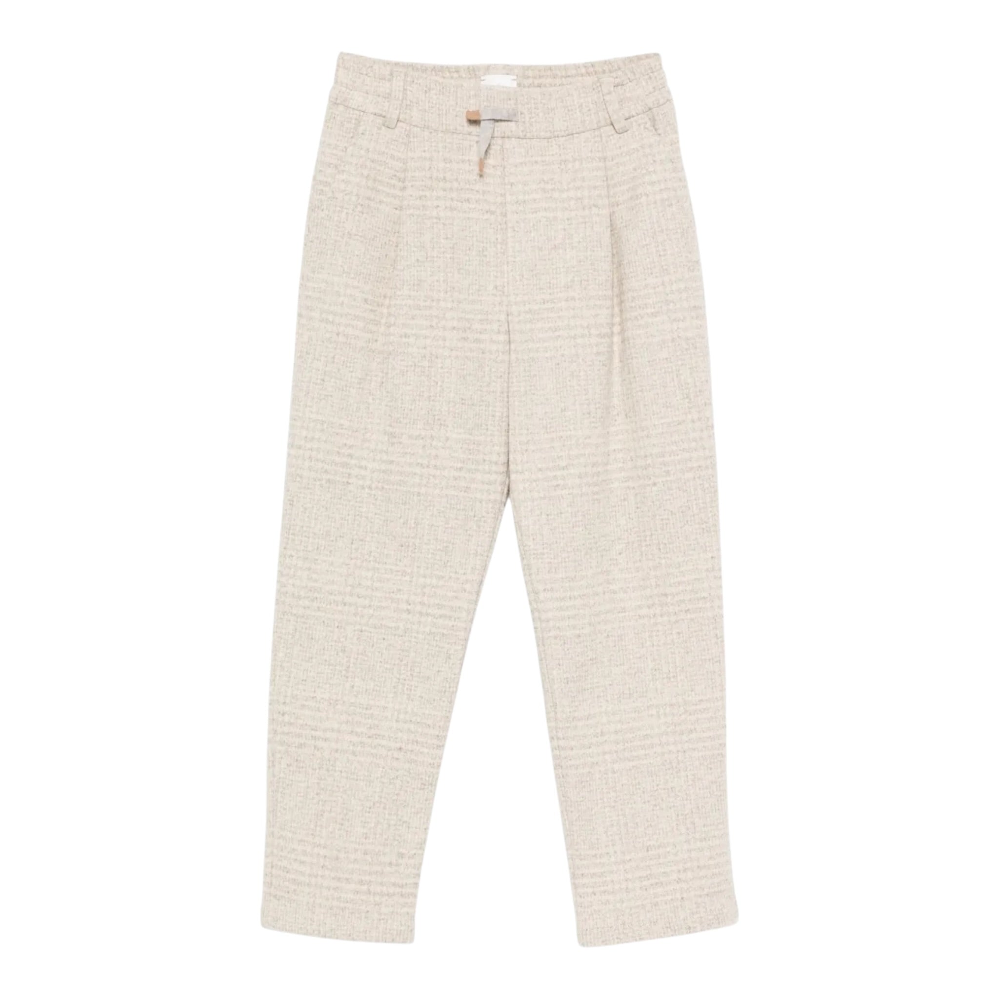 Eleventy Pantalone tinta unita con Microfantasia Beige per Bambino EX6Q50J0522 BEIGE ELEVENTY 