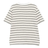 Eleventy T-Shirt tinta unita con Fantasia A Righe Panna per Bambina EX8P01 PANNA ELEVENTY 