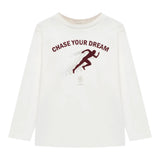 Eleventy Shirt Girocollo tinta unita con Stampa Bianco per Bambino EX8P20 BIANCO ELEVENTY 
