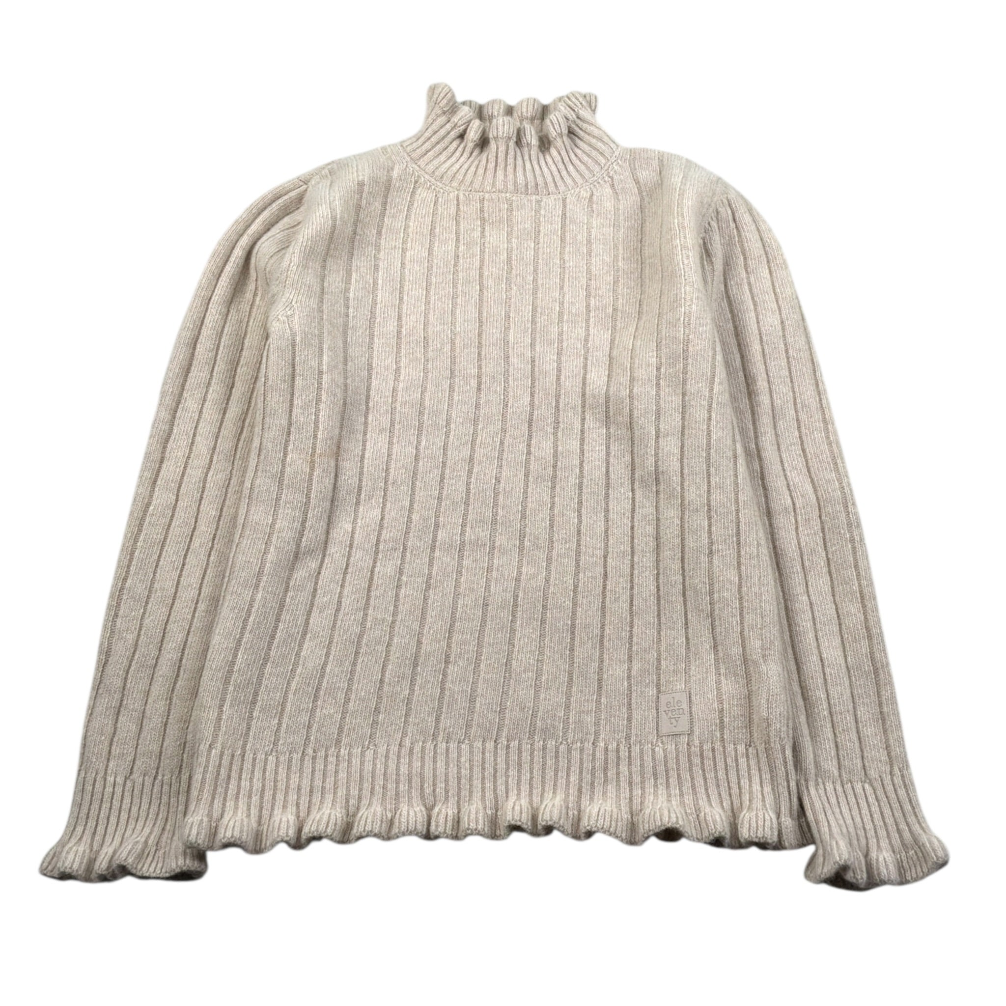 Eleventy Maglia Mezzo Collo tinta unita Beige per Bambina EX9A00 BEIGE ELEVENTY 