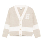 Eleventy Cardigan tinta unita Scollo A V Beige per Bambino EX9P60XX BEIGE ELEVENTY 
