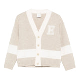 Eleventy Cardigan tinta unita Scollo A V Beige per Bambino EX9P60XX BEIGE ELEVENTY 