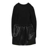 Elisabetta Franchi Abito Manica Lunga tinta unita con Logo Nero per Bambina EFAB632 NERO ELISABETTA FRANCHI 