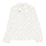 Elisabetta Franchi Camicia tinta unita Logata Panna per Bambina EFCA258 PANNA ELISABETTA FRANCHI 