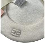 Elisabetta Franchi Cappello tinta unita con Logo Panna per Bambina EFCP028 PANNA ELISABETTA FRANCHI 