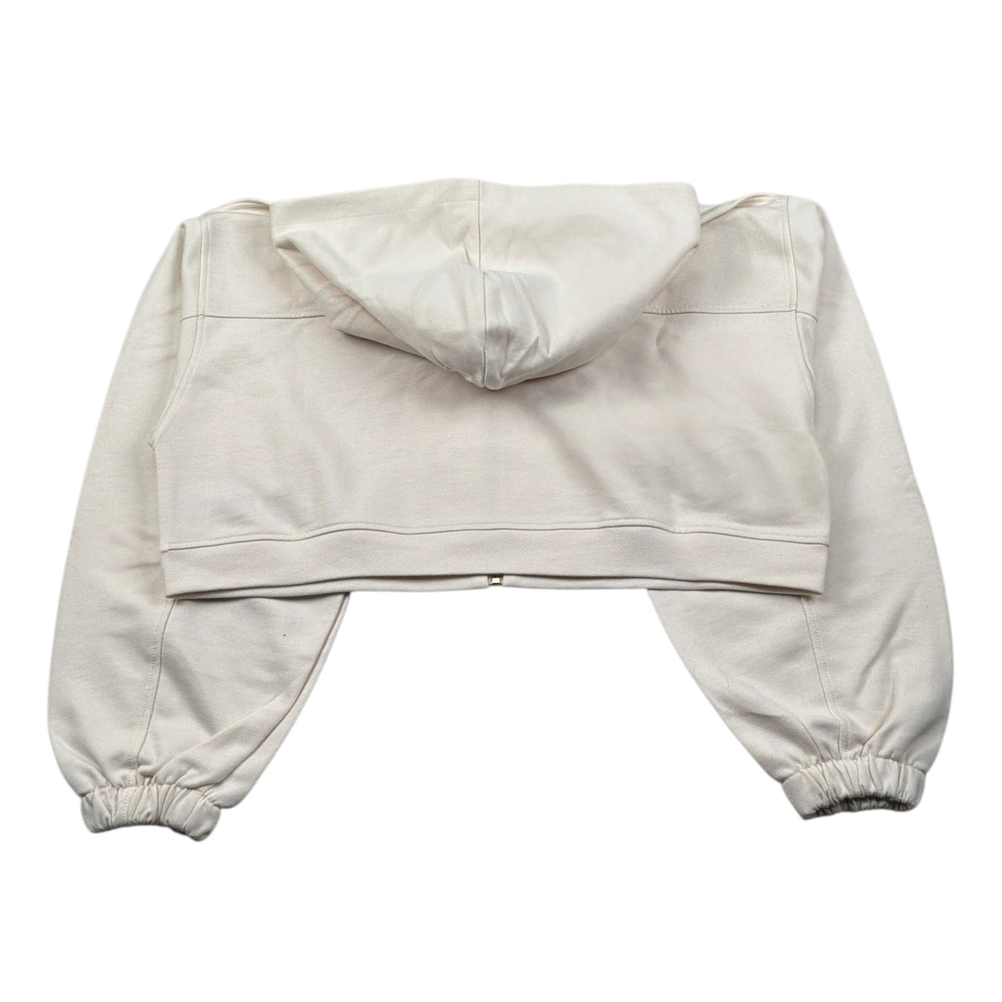 Elisabetta Franchi Felpa con Zip E Cappuccio tinta unita Panna per Bambina EFFE153 PANNA ELISABETTA FRANCHI 