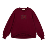 Elisabetta Franchi Felpa Chiusa Girocollo tinta unita Bordeaux per Bambina EFFE158XXX BORDEAUX ELISABETTA FRANCHI 