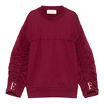 Elisabetta Franchi Felpa Chiusa Girocollo tinta unita Bordeaux per Bambina EFFE159 BORDEAUX ELISABETTA FRANCHI 