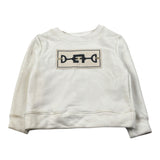 Elisabetta Franchi Felpa Chiusa Girocollo tinta unita con Logo Panna per Bambina EFFE88 PANNA ELISABETTA FRANCHI 
