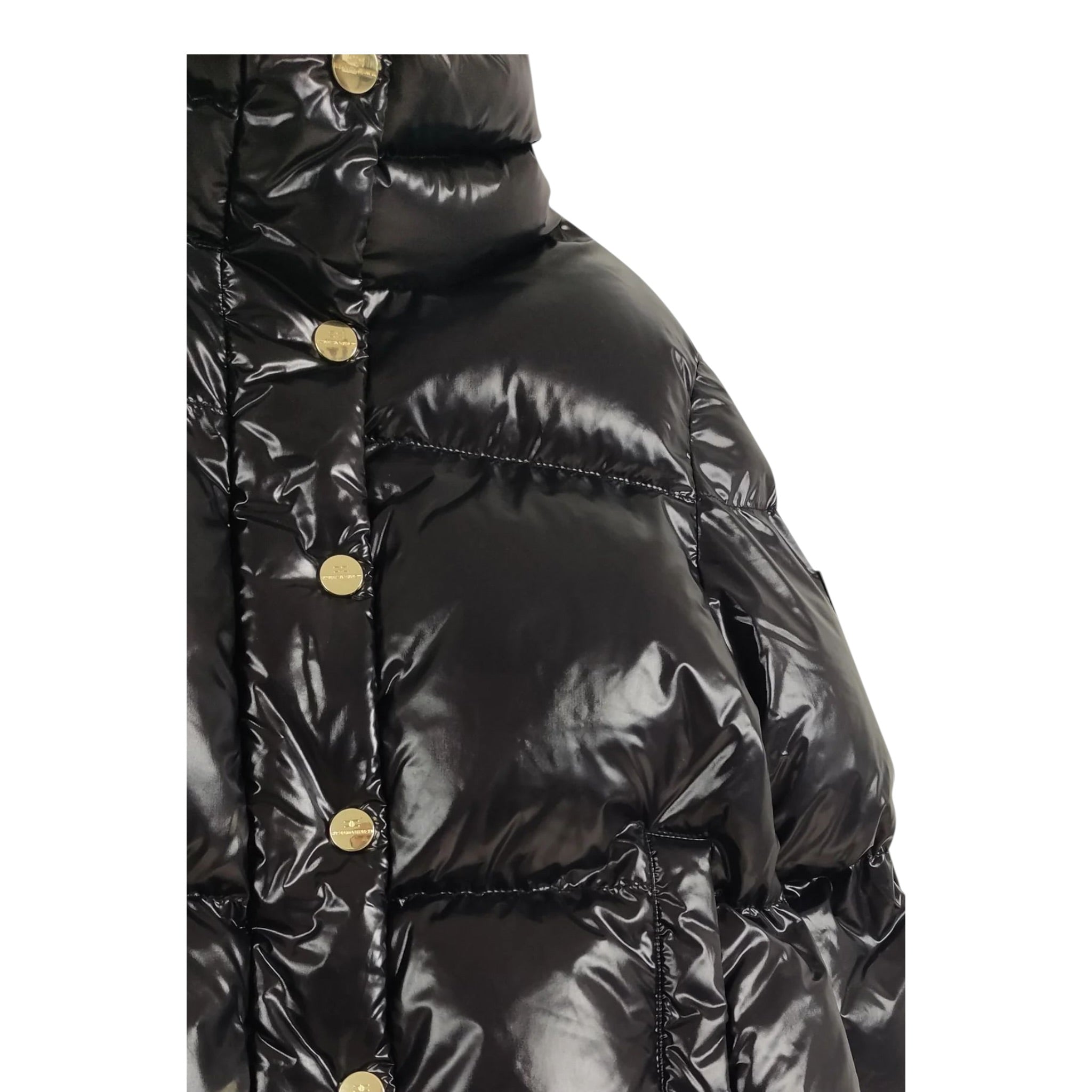 Elisabetta Franchi Giubbino tinta unita con Zip Nero per Bambina EFGB097 NERO ELISABETTA FRANCHI 