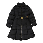 Elisabetta Franchi Giubbino tinta unita con Cintura Nero per Bambina EFGB132 NERO ELISABETTA FRANCHI 