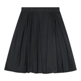 Elisabetta Franchi Gonna tinta unita con Logo Brillantinato Nero per Bambina EFGO198 NERO ELISABETTA FRANCHI 