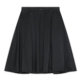 Elisabetta Franchi Gonna tinta unita con Logo Brillantinato Nero per Bambina EFGO198 NERO ELISABETTA FRANCHI 