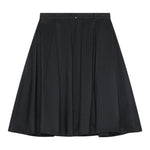 Elisabetta Franchi Gonna tinta unita con Logo Brillantinato Nero per Bambina EFGO198X NERO ELISABETTA FRANCHI 