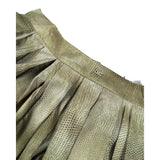 Elisabetta Franchi Gonna tinta unita con Logo Verde per Bambina EFGO199 VERDE ELISABETTA FRANCHI 