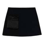 Elisabetta Franchi Gonna tinta unita con Tascone Nero per Bambina EFGO200XX NERO ELISABETTA FRANCHI 