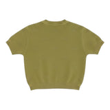 Elisabetta Franchi Maglia tinta unita con Brillantini Verde per Bambina EFMA169 VERDE ELISABETTA FRANCHI 