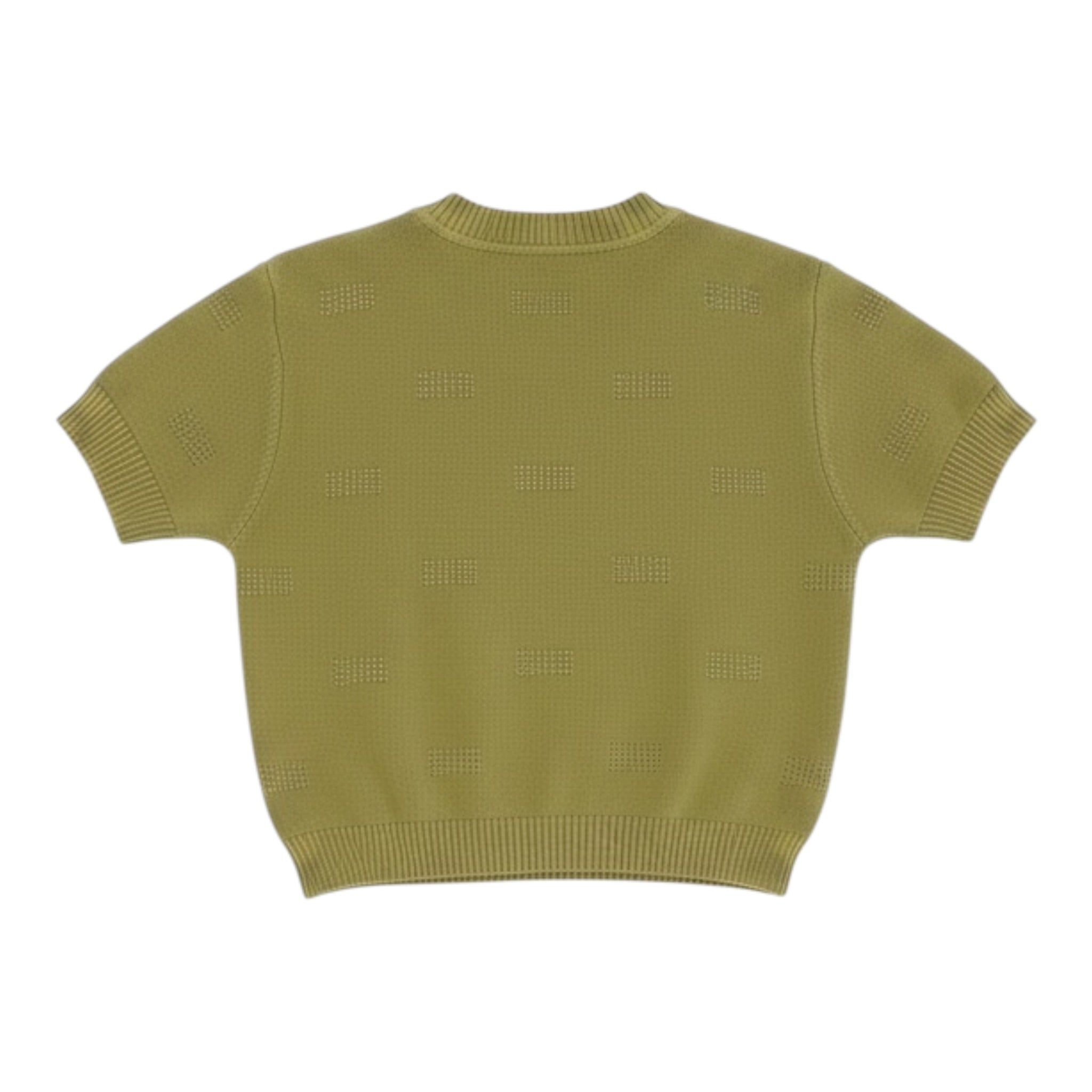 Elisabetta Franchi Maglia tinta unita con Brillantini Verde per Bambina EFMA169 VERDE ELISABETTA FRANCHI 