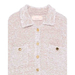 Elisabetta Franchi Cardigan tinta unita con Bottoni Rosa per Bambina EFMA178 ROSA ELISABETTA FRANCHI 