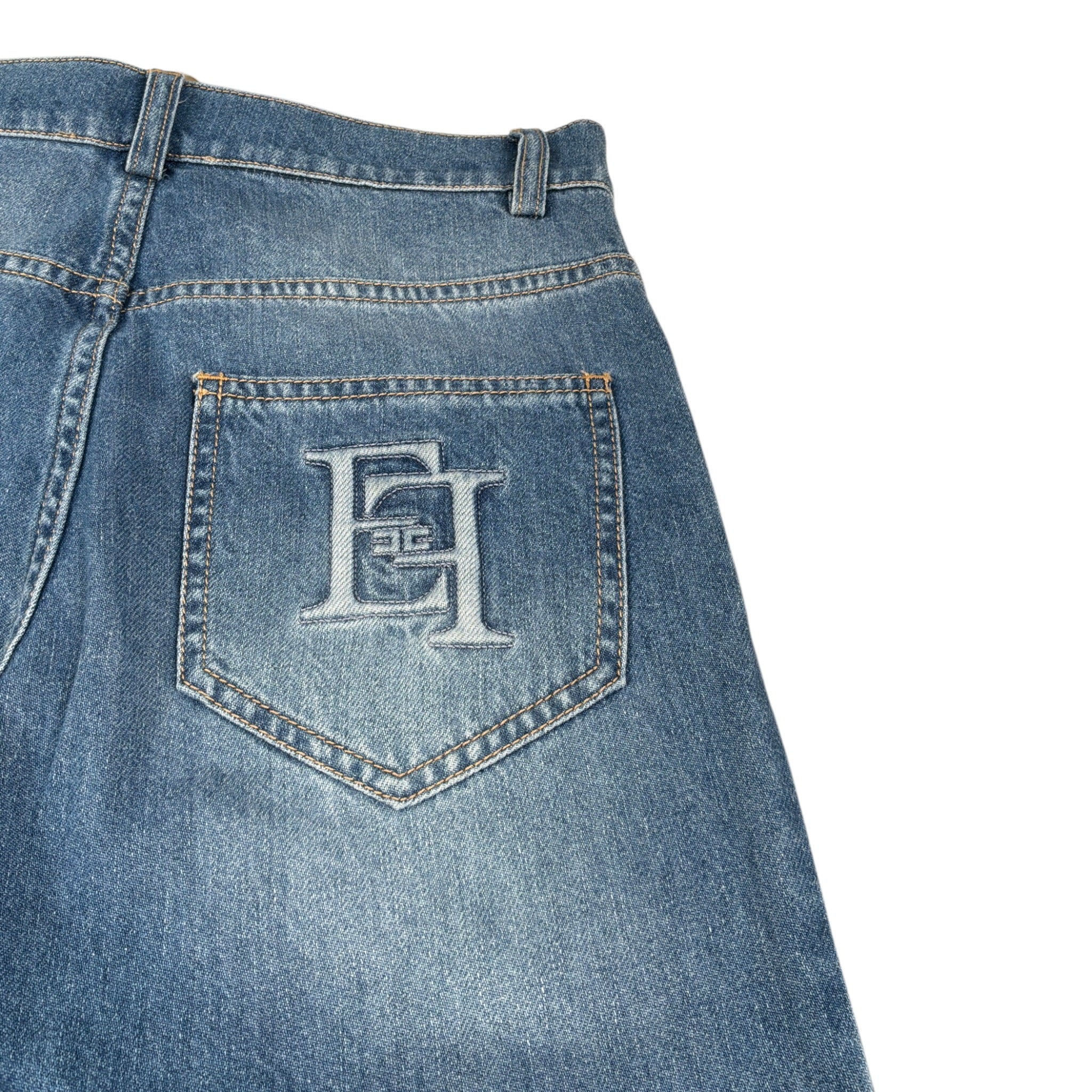 Elisabetta Franchi Jeans tinta unita con 5 Tasche Azzurro per Bambina EFPA290 AZZURRO ELISABETTA FRANCHI 