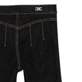 Elisabetta Franchi Jeans tinta unita Modello Zampa Blu per Bambina EFPA291 BLU ELISABETTA FRANCHI 