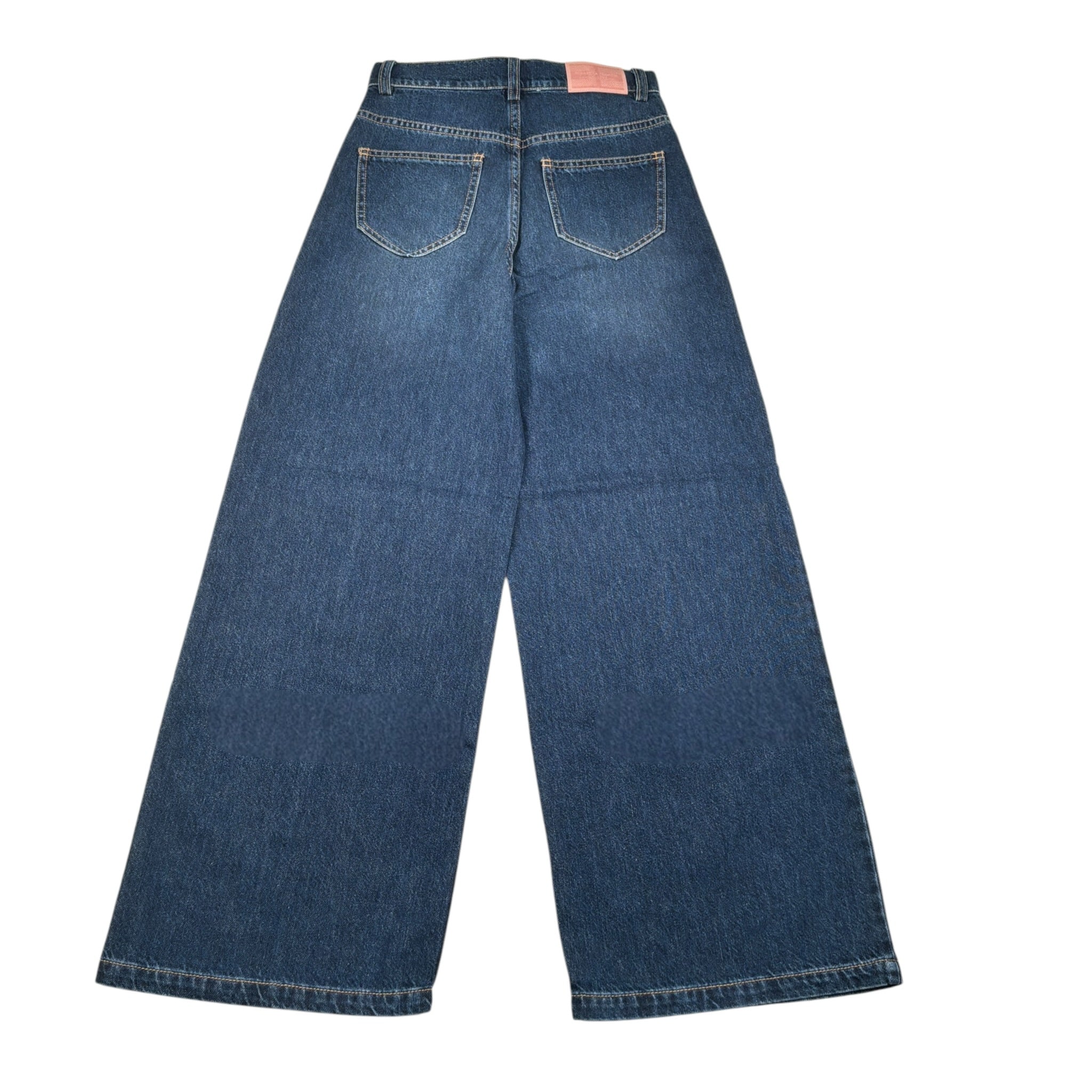 Elisabetta Franchi Jeans tinta unita Modello Palazzo Blu per Bambina EFPA294 BLU ELISABETTA FRANCHI 