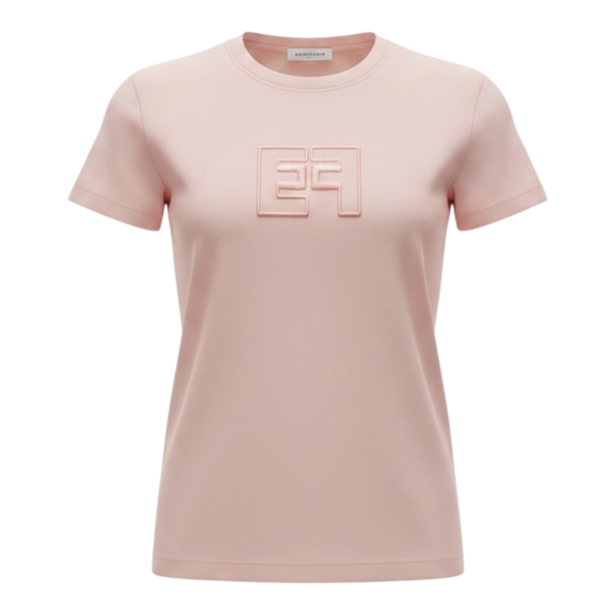 Elisabetta Franchi T-Shirt tinta unita con Logo Rosa per Bambina EFTS246 ROSA ELISABETTA FRANCHI 