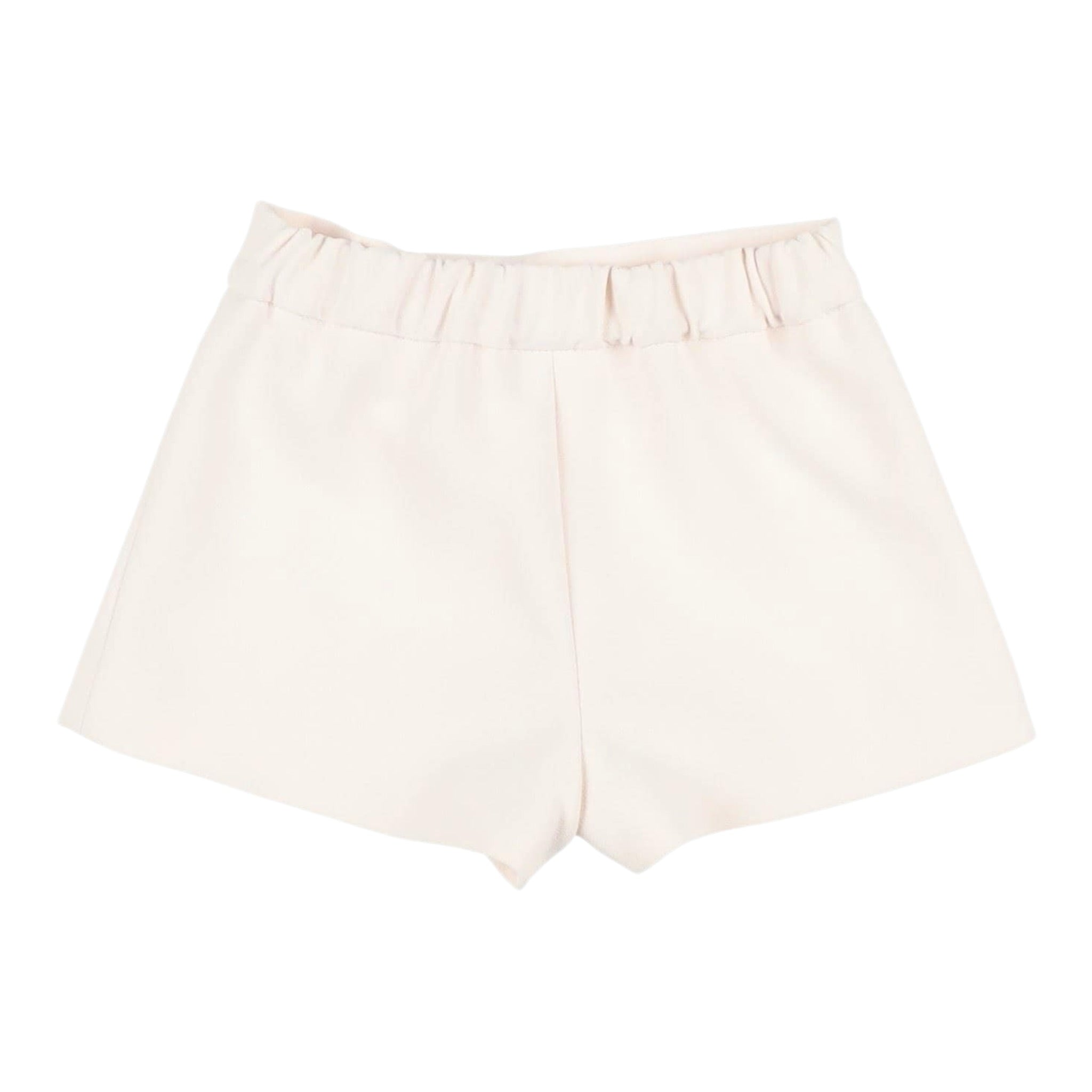 Elisabetta Franchi Short tinta unita con Elastico In Vita Crema per Bambina EGBE025 CREMA ELISABETTA FRANCHI 