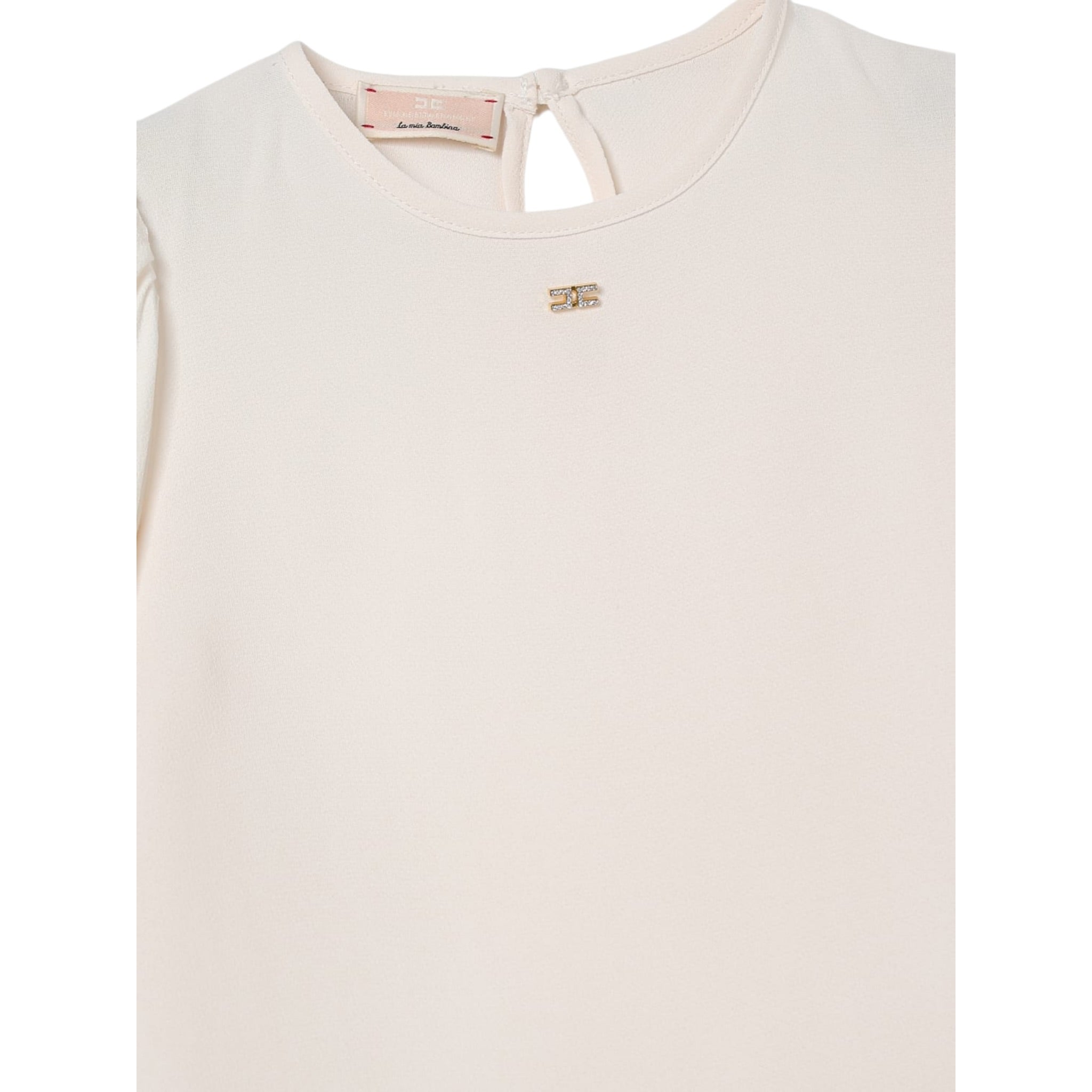 Elisabetta Franchi Camicia Manica Lunga tinta unita Rosa per Bambina EGCA044J ROSA ELISABETTA FRANCHI 