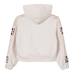 Elisabetta Franchi Felpa con Zip E Cappuccio Tjnta Unita Panna per Bambina EGFE057J PANNA ELISABETTA FRANCHI 