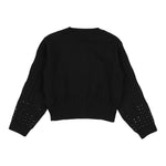 Elisabetta Franchi Cardigan tinta unita con Brillantini Nero per Bambina EGMA042 NERO ELISABETTA FRANCHI 