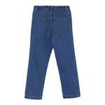 Elisabetta Franchi Jeans tinta unita con Elastico In Vita Azzurro per Neonata EGPA084 AZZURRO ELISABETTA FRANCHI 