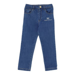Elisabetta Franchi Jeans tinta unita con Elastico In Vita Azzurro per Neonata EGPA084 AZZURRO ELISABETTA FRANCHI 