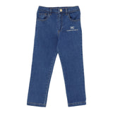 Elisabetta Franchi Jeans tinta unita con Elastico In Vita Azzurro per Neonata EGPA084 AZZURRO ELISABETTA FRANCHI 