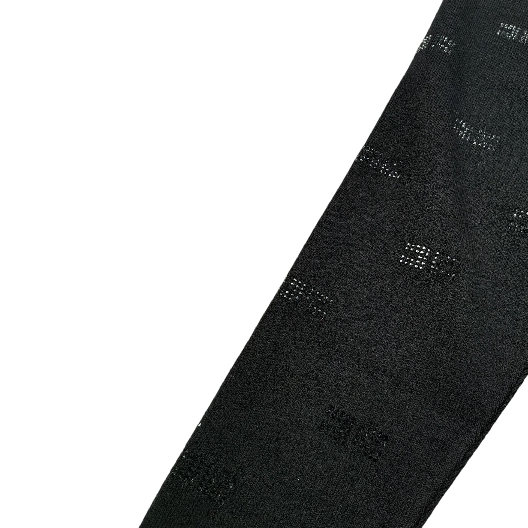 Elisabetta Franchi Leggins In Maglia tinta unita con Brillantini Nero per Neonata EGPA085 NERO ELISABETTA FRANCHI 