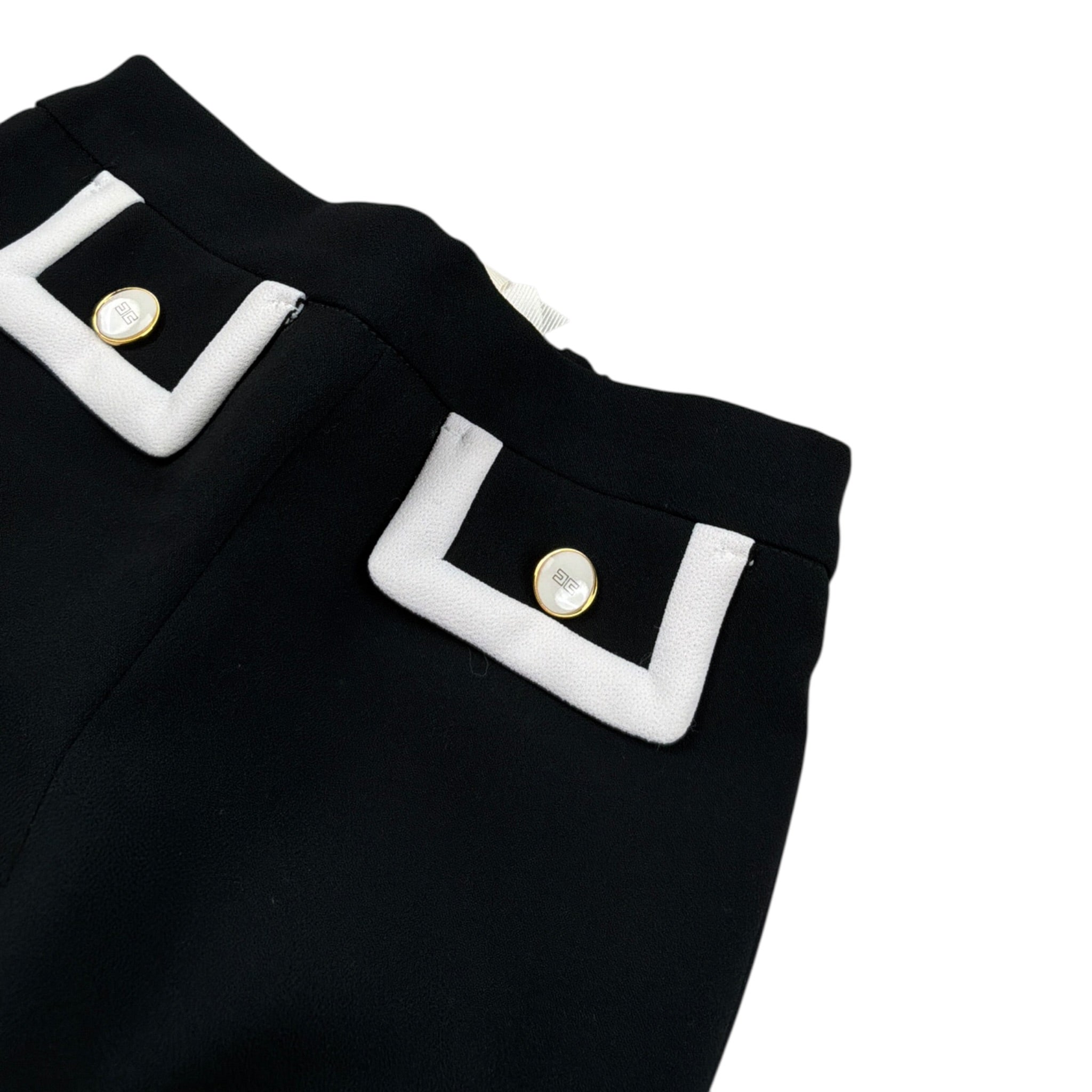 Elisabetta Franchi Pantalone tinta unita con Tasche Nero per Neonata EGPA086N NERO ELISABETTA FRANCHI 