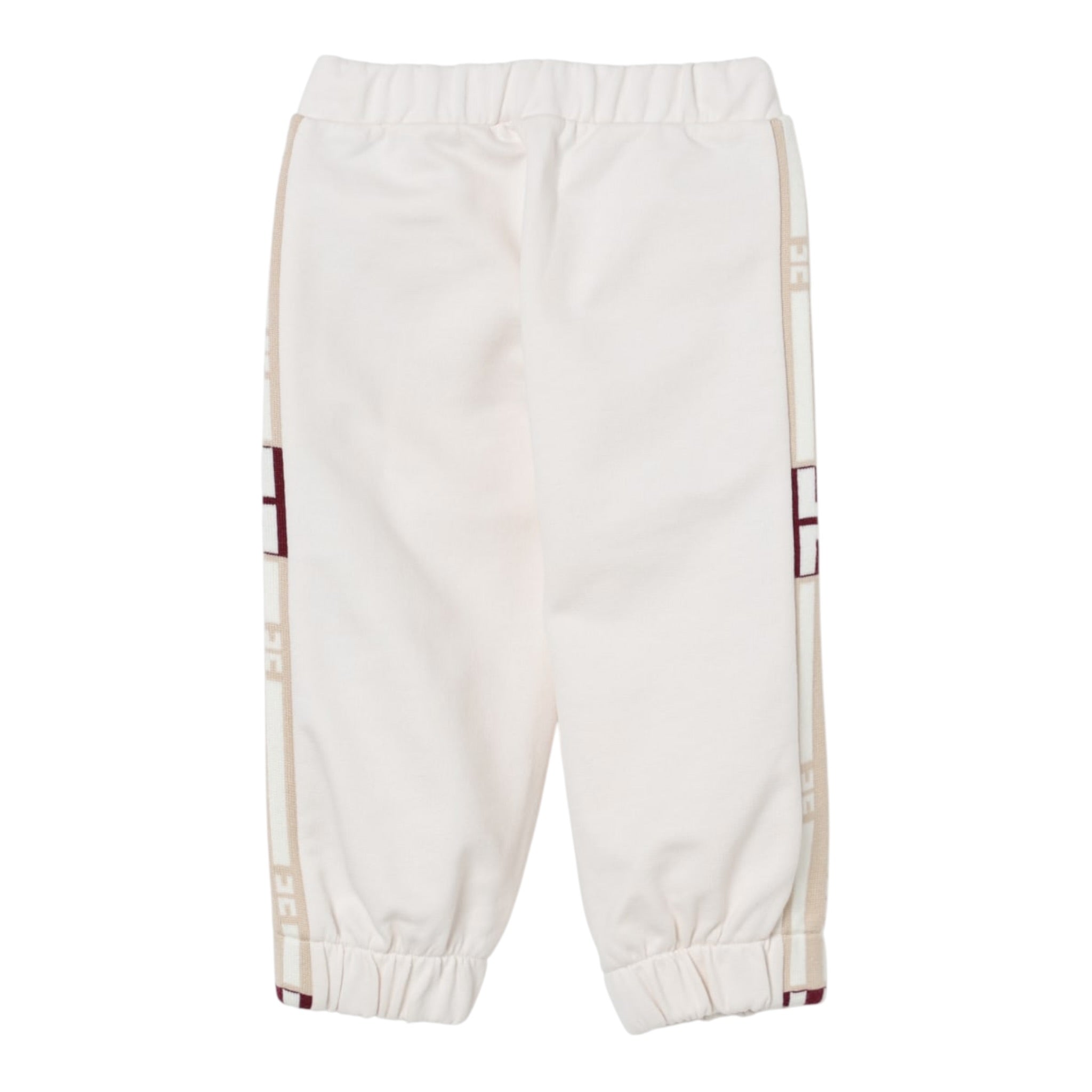 Elisabetta Franchi Pantalone Tuta tinta unita con Logo Panna per Bambina EGPA090J PANNA ELISABETTA FRANCHI 