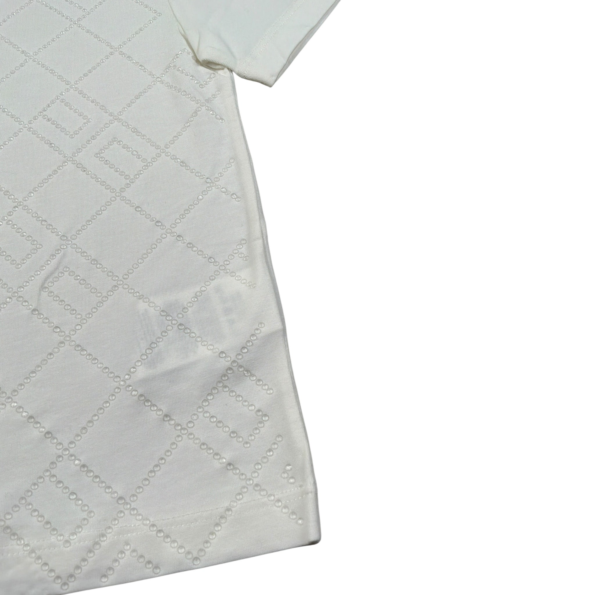 Elisabetta Franchi T-Shirt Girocollo tinta unita Panna per Bambina EGTS097 PANNA ELISABETTA FRANCHI 