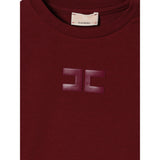Elisabetta Franchi T-Shirt Girocollo tinta unita con Stampa Bordeaux per Neonata EGTS103X BORDEAUX ELISABETTA FRANCHI 