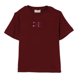 Elisabetta Franchi T-Shirt Girocollo tinta unita con Stampa Bordeaux per Neonata EGTS103X BORDEAUX ELISABETTA FRANCHI 