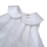 Elisabetta Franchi Abito Giromanica tinta unita con Tulle Bianco per Neonata ENAB062 BIANCO ELISABETTA FRANCHI 