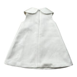 Elisabetta Franchi Abito Giromanica tinta unita con Colletto Bianco per Neonata ENAB063 BIANCO ELISABETTA FRANCHI 
