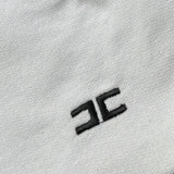Elisabetta Franchi Cappello tinta unita con Logo Panna per Neonata ENCP076 PANNA ELISABETTA FRANCHI 